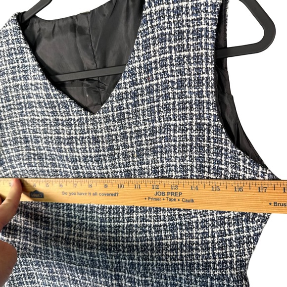 Vintage Y2K Tweed Skirt Suit Lion Button Blazer Mini Set Power Chic XL - Picture 11 of 13